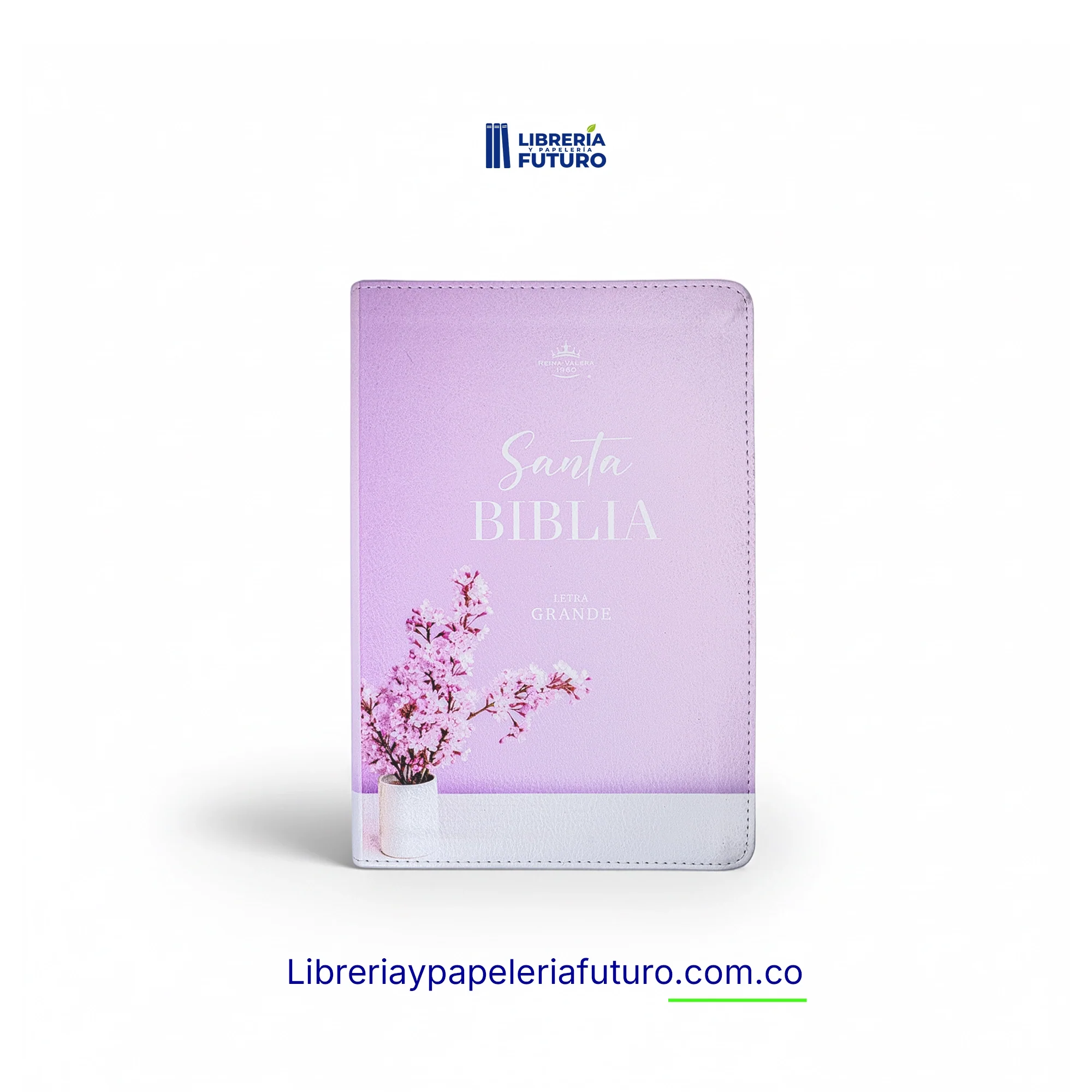 Biblia mediana lila almendros