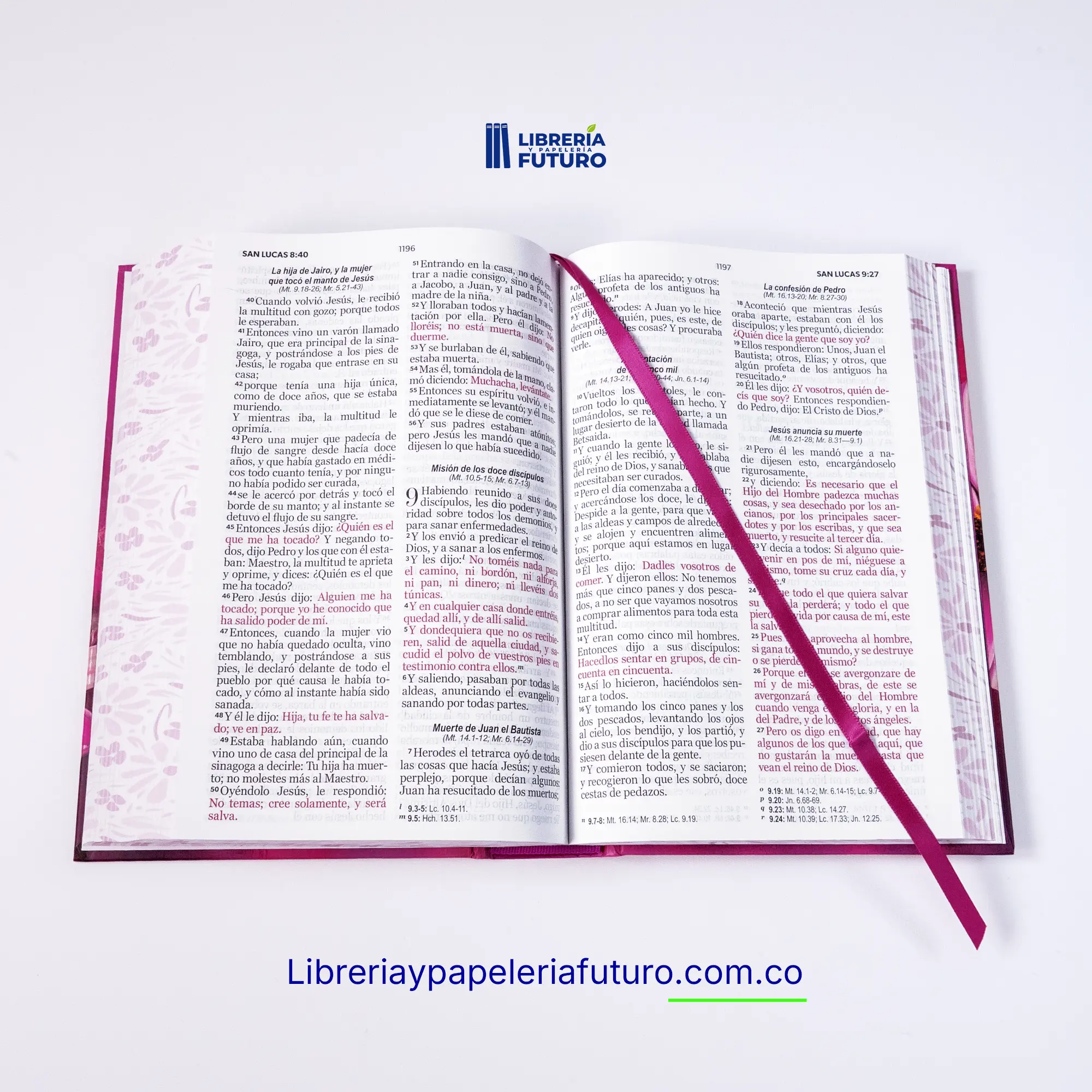 Biblia mediana fucsia primavera - Image 3