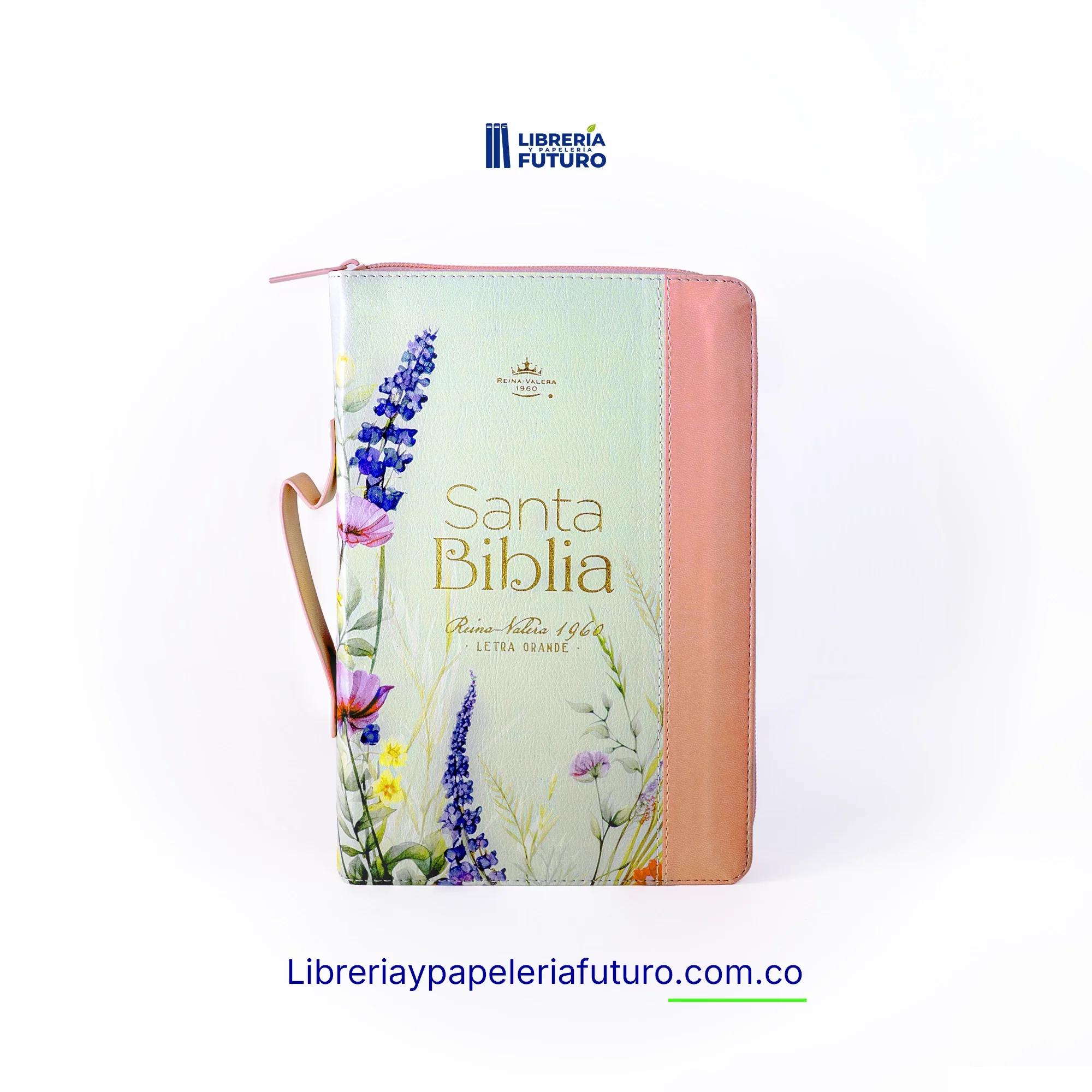 Biblia mediana menta rosa primavera