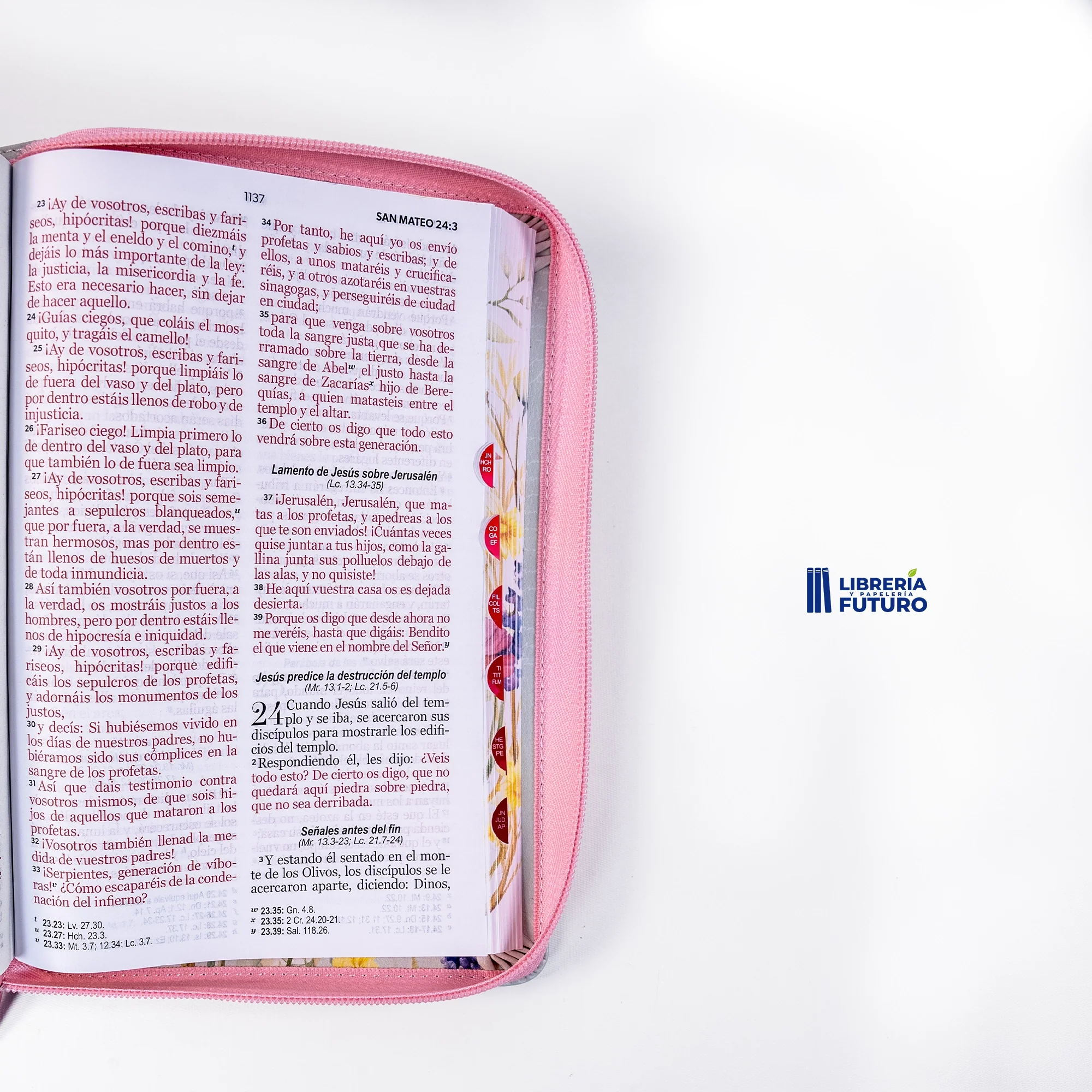 Biblia mediana menta rosa primavera - Image 4