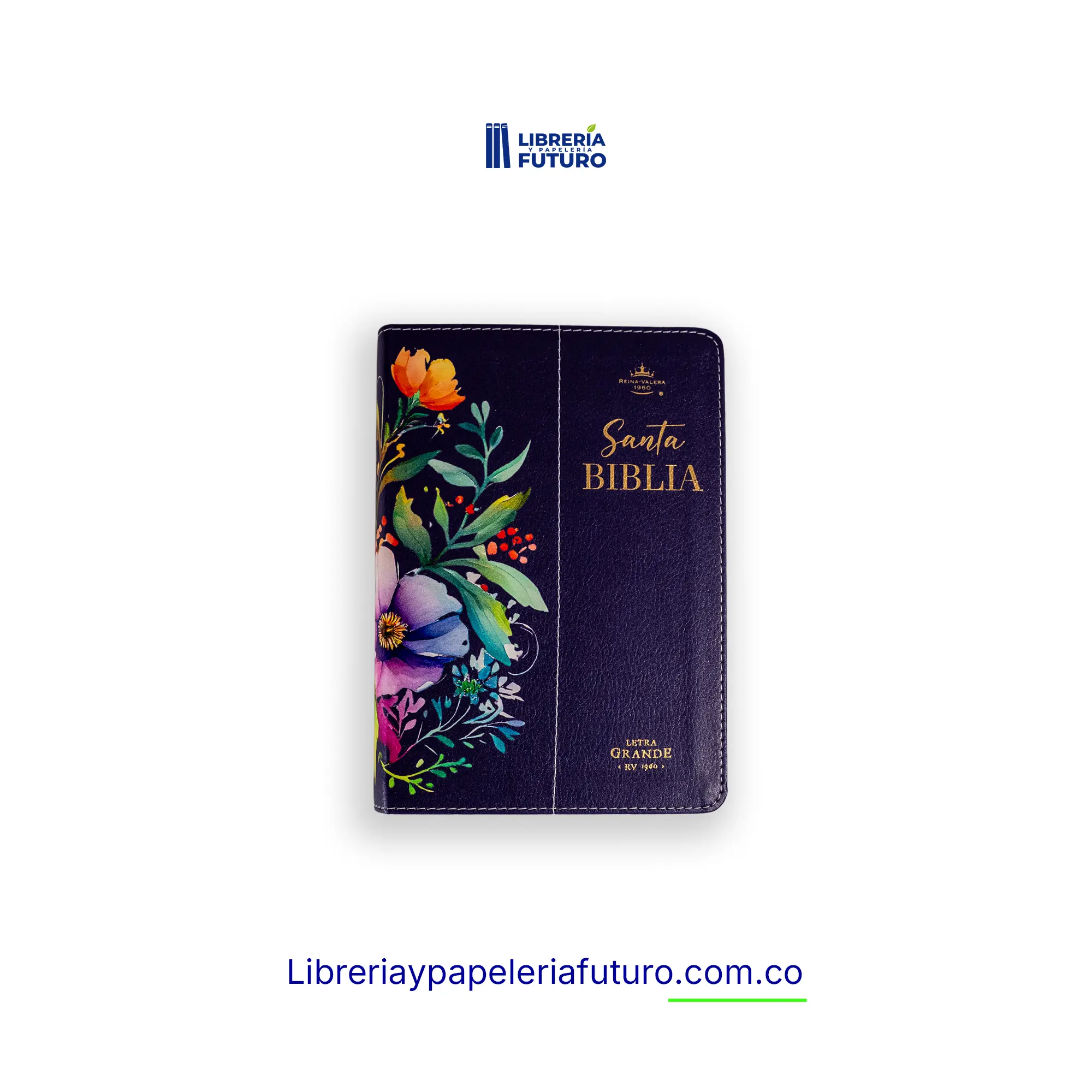 Biblia pequeña morada primavera